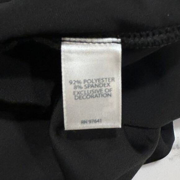 J.Jill Black Velvet Stretch Knit Blazer Jacket Size XL Petite - Picture 9 of 12